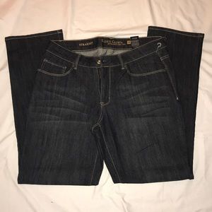 Size 16 dark wash straight leg jeans
